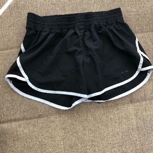small black and white champion shorts